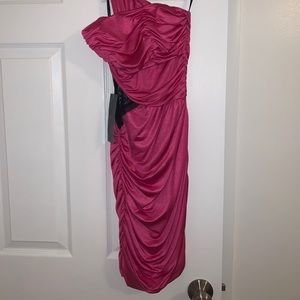 Fuchsia pink dress